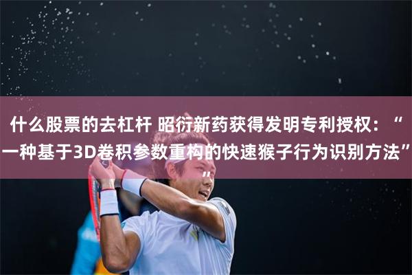 什么股票的去杠杆 昭衍新药获得发明专利授权：“一种基于3D卷积参数重构的快速猴子行为识别方法”