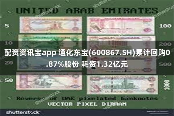 配资资讯宝app 通化东宝(600867.SH)累计回购0.87%股份 耗资1.32亿元