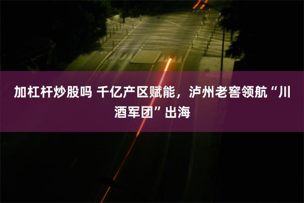 加杠杆炒股吗 千亿产区赋能，泸州老窖领航“川酒军团”出海